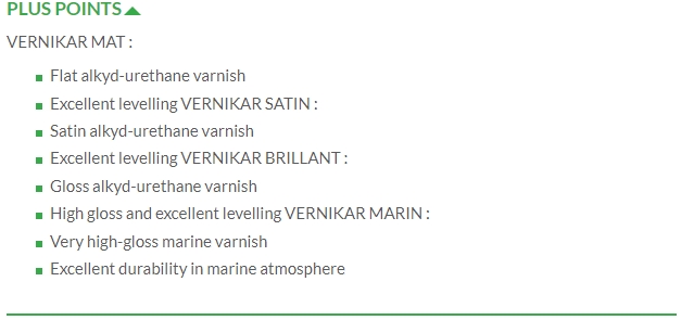 VERNIKAR MAT (1L-5L) en stock