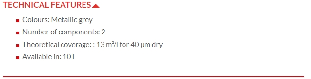 EPODUX ZINC 52-80 GRIS METAL (10L)