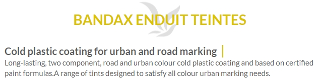 BANDAX ENDUIT TEINTES (6KG)