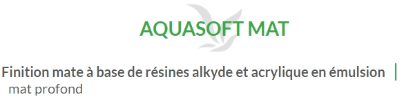AQUASOFT MAT (1L-2,5L-15L) en stock