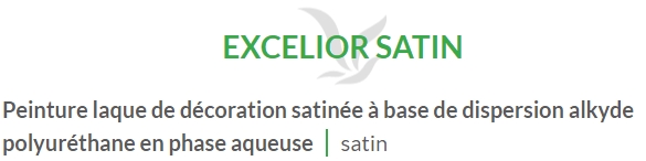 EXCELIOR SATIN (1L-2,5L-10L) en stock