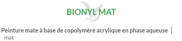 BIONYL MAT (5L-15L) en stock