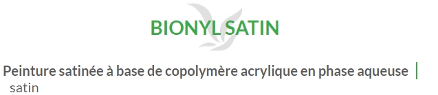 BIONYL SATIN (5L-15L) en stock