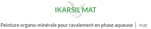 IKARSIL MAT (5L-15L) en stock