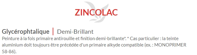 ZINCOLAC (1L-2,5L-10L) en stock