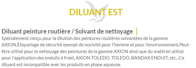 DILUANT EST (1L-5L-25L) en stock