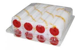 BOX OF 10 YELLOW STRIPED SLEEVES 110 MM