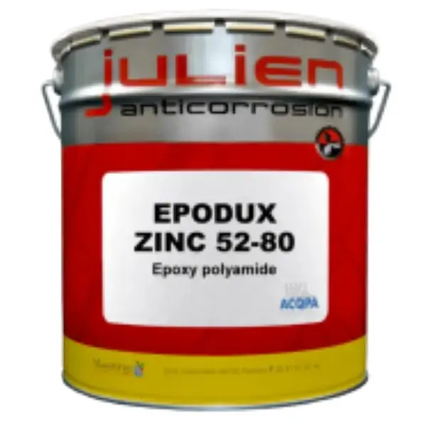 EPODUX ZINC 52-80 – Primaire métal époxy riche en zinc pour acier anticorrosion
