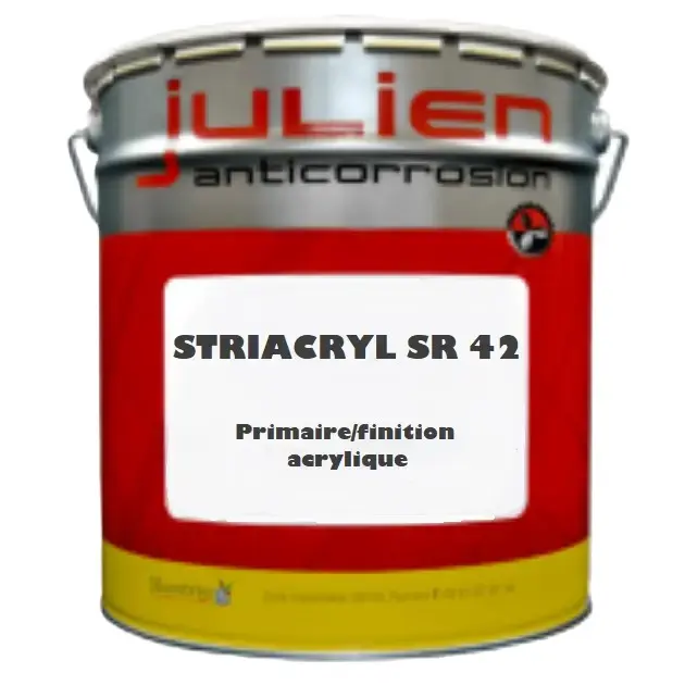 STRIACRYL SR 42 – Peinture anticorrosion acrylique pour métal et containers