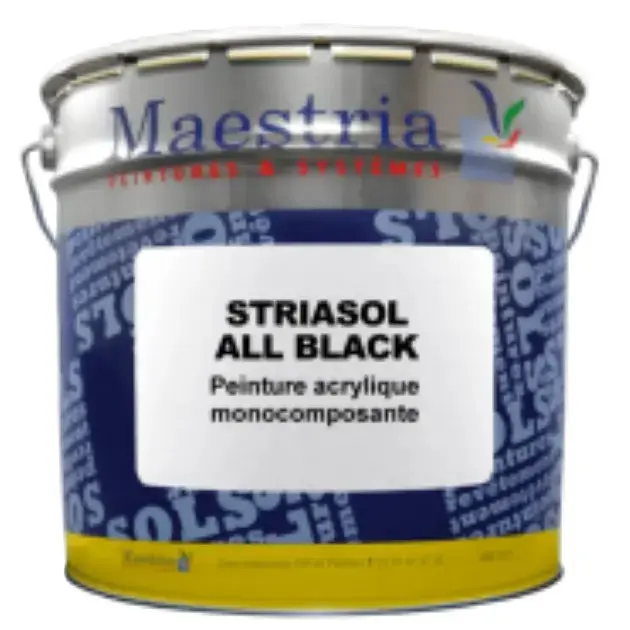 STRIASOL ALL BLACK – Peinture acrylique sols enrobés anti-kérosène aéroport stations