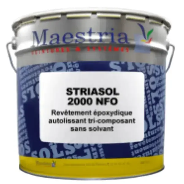 STRIASOL 2000 NFO – Revêtement époxydique autolissant haute épaisseur pour sols industriels extrêmes