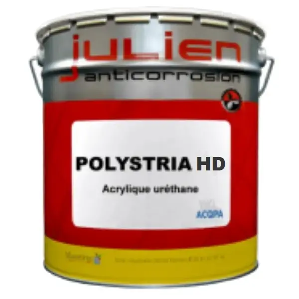 POLYSTRIA HD – Peinture polyuréthane aqueuse anticorrosion métal brillante pour structures métalliques