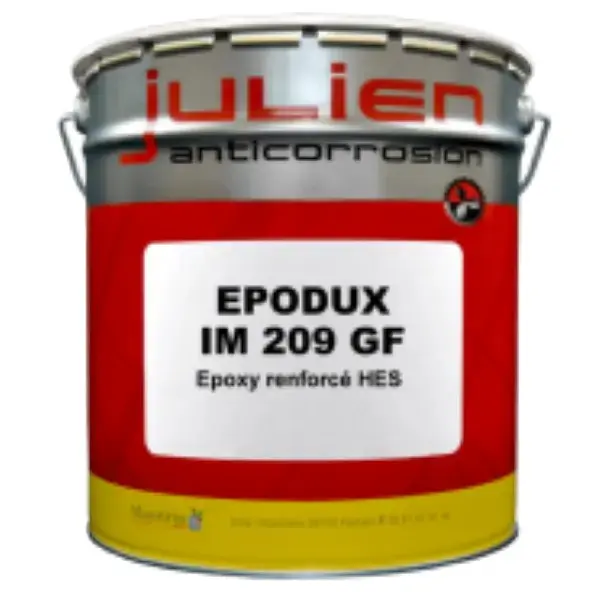 EPODUX IM 209 GF – Époxy glass flake anticorrosion métal immersion – structures métalliques écluses, stations d’épuration