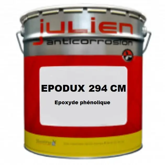 EPODUX 294 CM – Finition époxy-phénolique anticorrosion acier haute température 200°C – chimie pétrole nucléaire structures métalliques