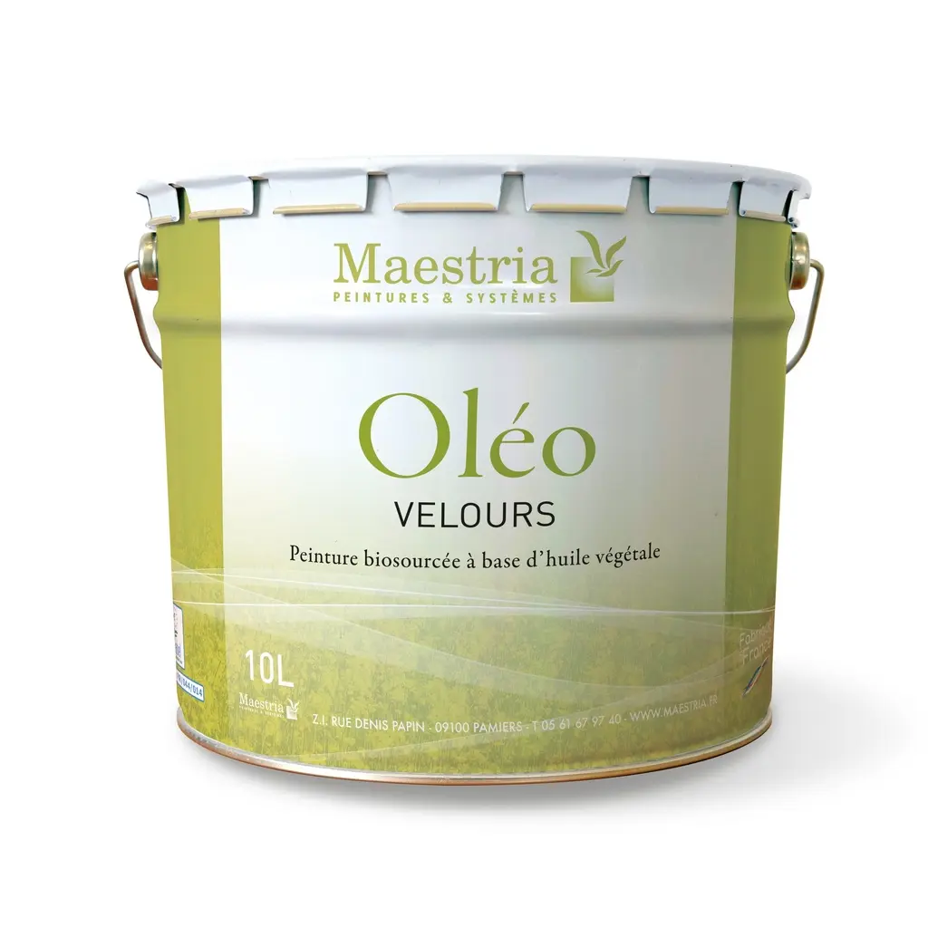 OLEO VELOURS – Peinture velours biosourcée murs & plafonds séjour chambre bureau