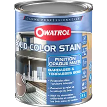 SOLID COLOR STAIN – Protection opaque pour bois, bardages et terrasses finition mate
