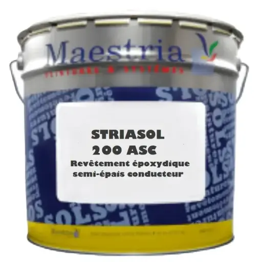 STRIASOL 200 ASC – Revêtement époxy conducteur ESD semi-épais pour sols industriels