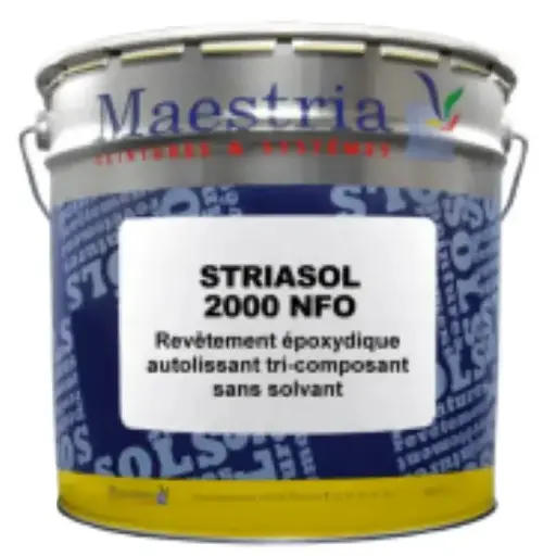 STRIASOL 2000 NFO – Revêtement époxydique autolissant haute épaisseur pour sols industriels extrêmes