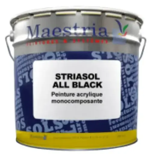 STRIASOL ALL BLACK – Peinture acrylique sols enrobés anti-kérosène aéroport stations