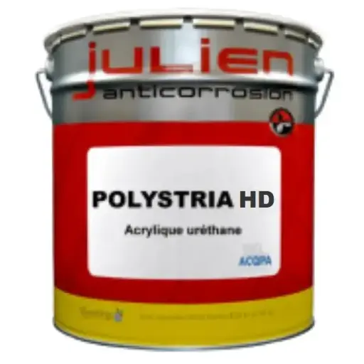 POLYSTRIA HD – Peinture polyuréthane aqueuse anticorrosion métal brillante pour structures métalliques