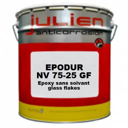 EPODUR NV 75-25 GF – Époxy métal novolaque anticorrosion acier béton Glass Flake – réservoirs environnement chimique industriel